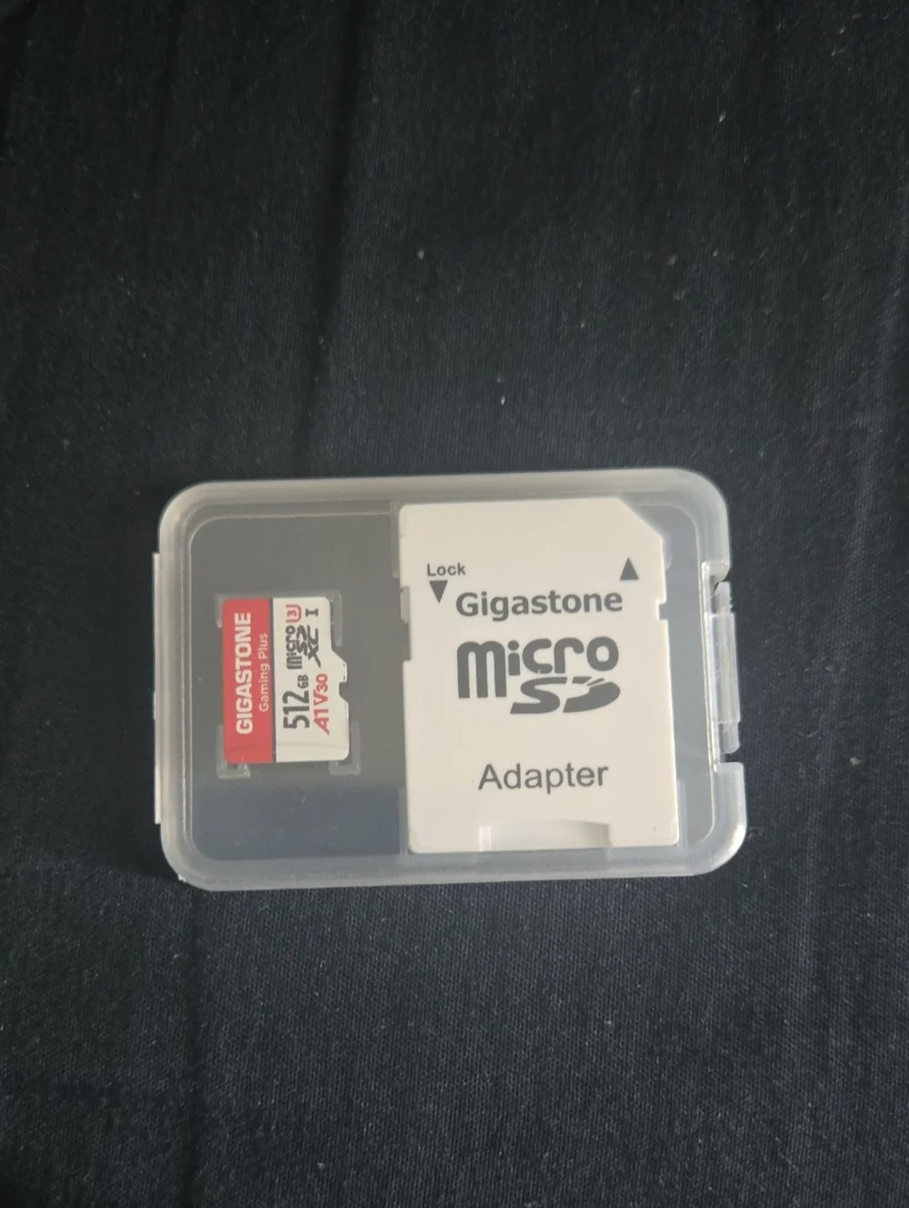 Gigastone 512GB microSD Card + Adapter - White and Red